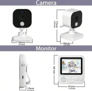 Baby Monitor Wireless 2.8” Video Audio Bidireziona