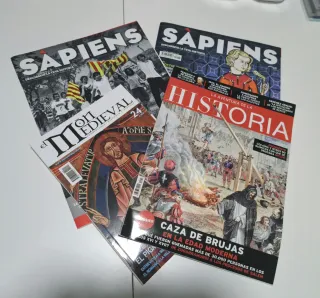 4 Revistes d'Història (Sàpiens, Món medieval,...)