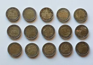 Monedas (15)2Euros Conm. Alemania, Francia, Italia