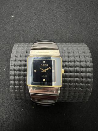 Reloj Rado Jubilé Vintage - Diseño Cuadrado Negro