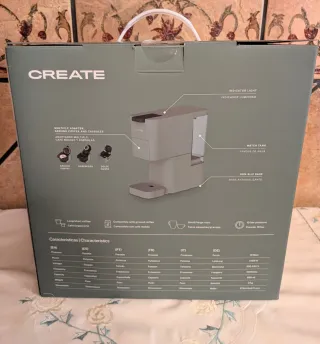 Cafetera multicápsulas y café molido Create