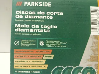 Lote Discos Corte PARKSIDE