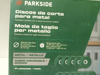 Lote Discos Corte PARKSIDE