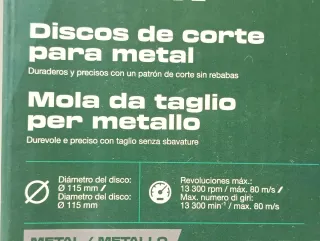 Lote Discos Corte PARKSIDE