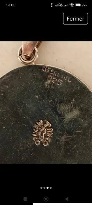 Colgante Taxco Piedra Verde y Dorada