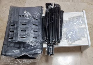 Armario Portátil Tela Gris