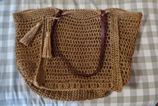 Bolso de rafia de gran capacidad