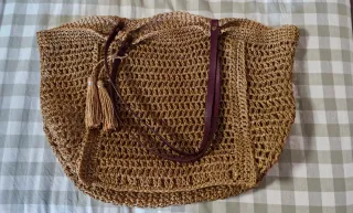 Bolso de rafia de gran capacidad