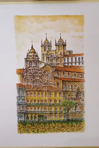 Quadro aguarela original 30x40cm