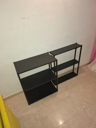 Estanterías metálicas negras Ikea