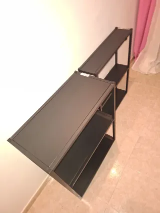 Estanterías metálicas negras Ikea