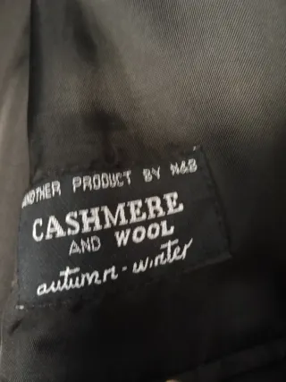 Americana N&B Negra Lana y Cachemira Talla XL