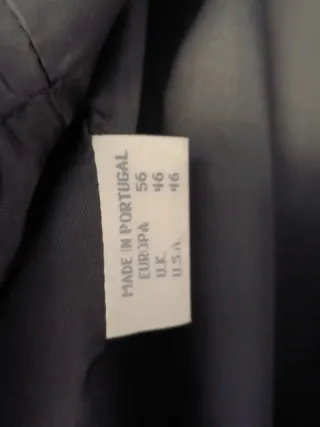 Americana N&B Negra Lana y Cachemira Talla XL