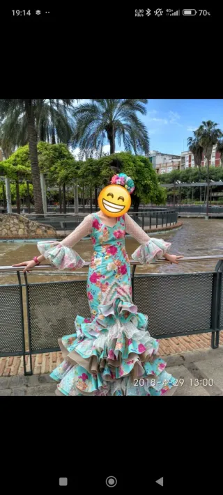 Vestido de flamenca con volantes