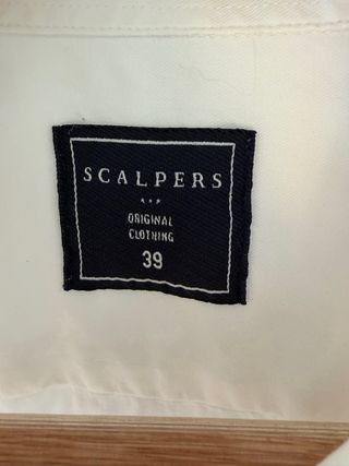 Camisa Scalpers Blanca Talla 39