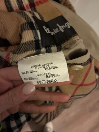 Gabardina Burberry Beige Clásica