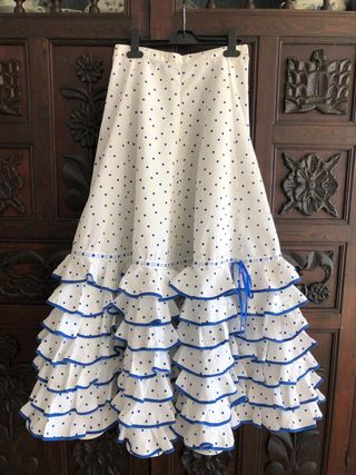 Falda Flamenca Lunares Talla S