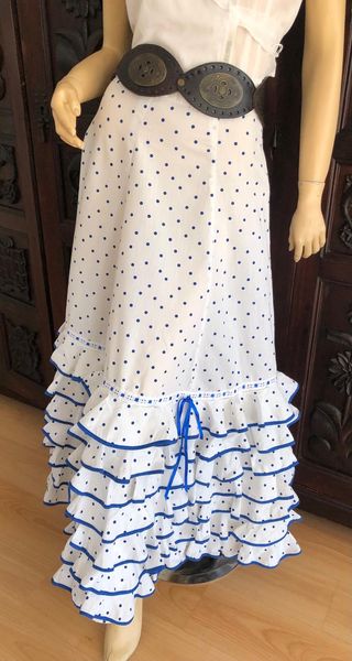 Falda Flamenca Lunares Talla S