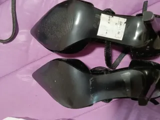 Zapatos de tacón negros talla 37