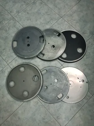 Lotto piatti alluminio giradischi vintage