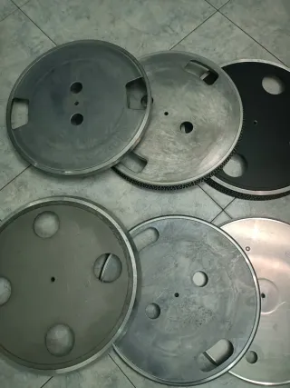 Lotto piatti alluminio giradischi vintage