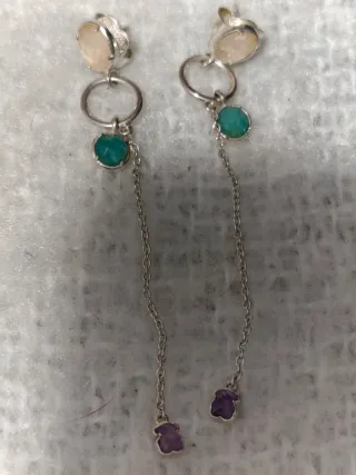 Pendientes Tous largos con piedras