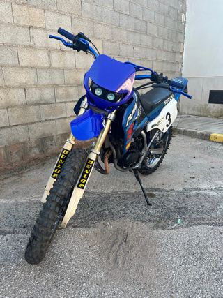 Suzuki RMX 49cc Enduro Moto Azul/Blanca
