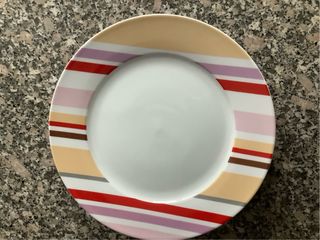 Juego de Platos de Porcelana Multicolor