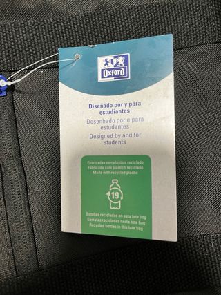 Bolso juvenil Oxford negro