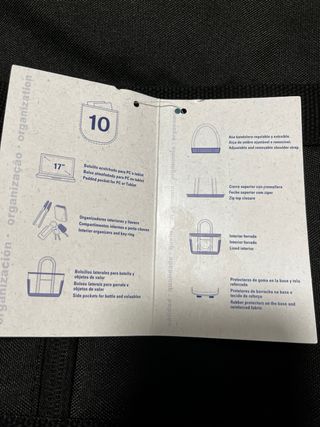 Bolso juvenil Oxford negro