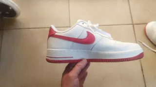 Nike Air Force 1 Blancas Rojas Talla 43