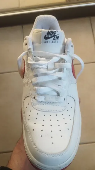 Nike Air Force 1 Blancas Rojas Talla 43