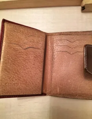 Billetera de piel con monedero Petusco