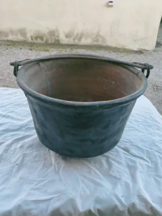 Paiolo antico in rame