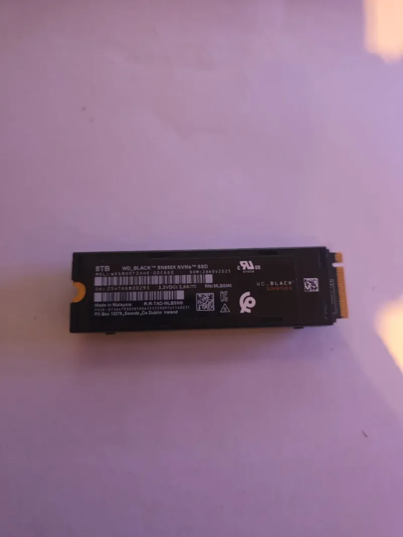 WD_BLACK SN850X SSD NVMe 8TB afbeelding 4