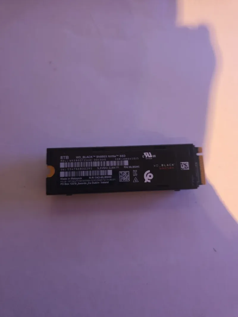 WD_BLACK SN850X SSD NVMe 8TB afbeelding 5