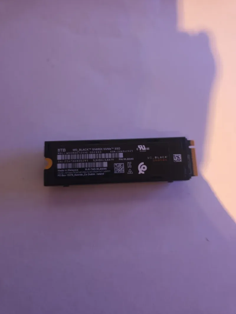 WD_BLACK SN850X SSD NVMe 8TB afbeelding 6