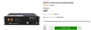 Batería Pylontech UP2500
