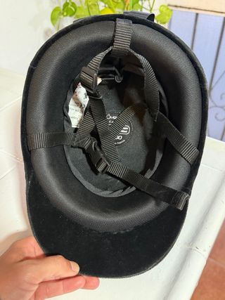 Casco Fouganza equitación niño negro