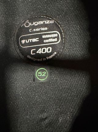 Casco Fouganza equitación niño negro