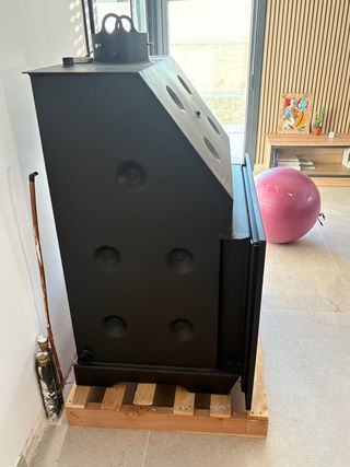 Hidroestufa Brompi 80 Visión de leña.