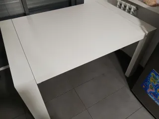 Mesa extensible madera blanca