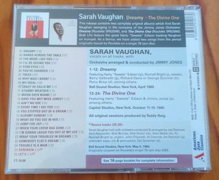 CD de Sarah Vaughan - Dreamy