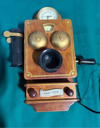 Radio/Reloj Teléfono Antiguo Eléctrico
