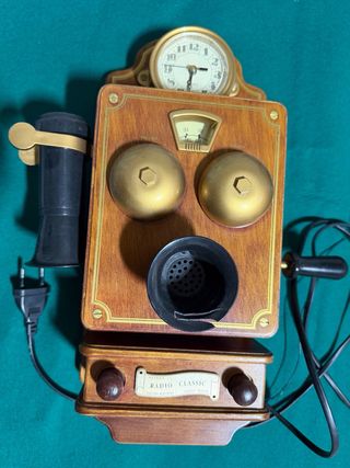 Radio/Reloj Teléfono Antiguo Eléctrico