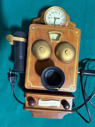 Radio/Reloj Teléfono Antiguo Eléctrico