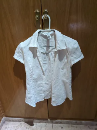 Blusa Mango Talla L Blanca