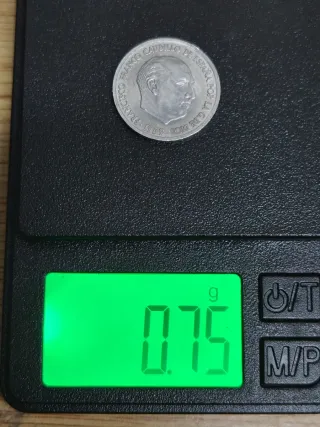 Moneda aluminio 5 cts Franco 1959 MBE