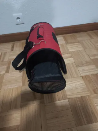 Transportín para mascotas rojo