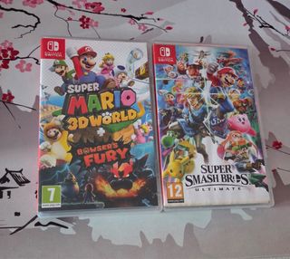 Nintendo Switch Juegos Super Mario 3d y Smash Bros